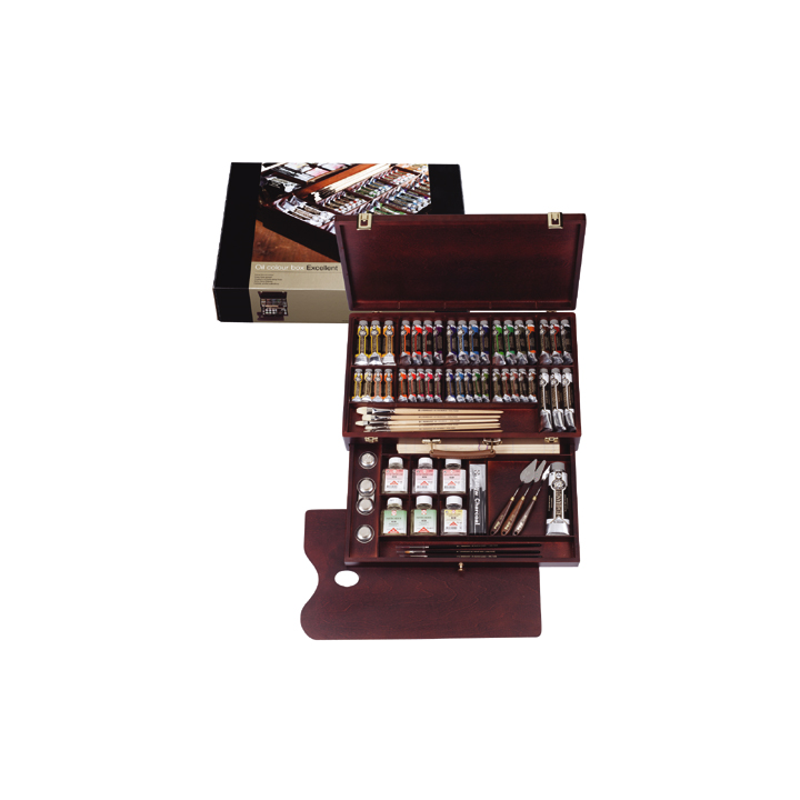 Маслени бои Rembrandt box excellent - 41 бои +  аксесоари — изображение 1