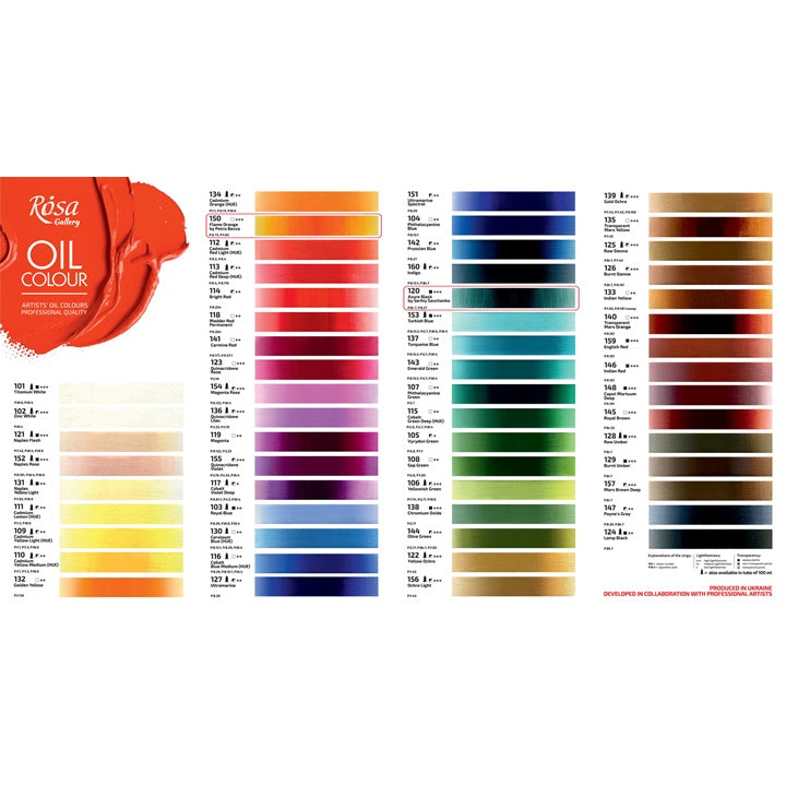 Маслени бои Rosa Gallery 45 ml — изображение 5