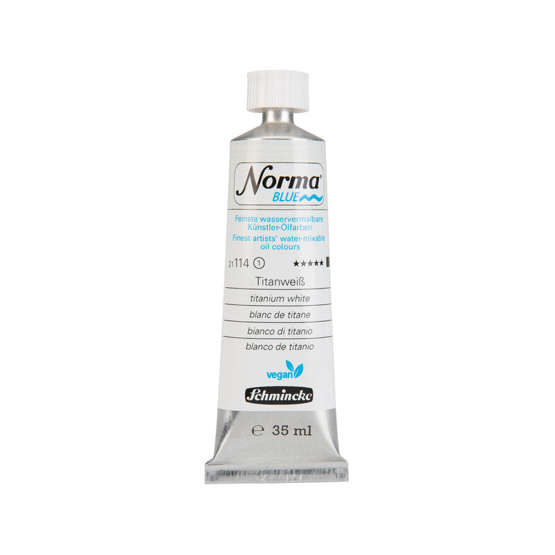 Маслени бои Schmincke Norma Blue 35 ml – 114 Титаниево бяло