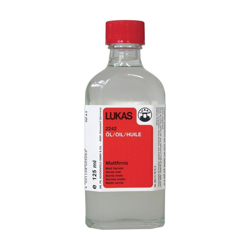 Матов краен лак за маслени бои LUKAS – 125 ml