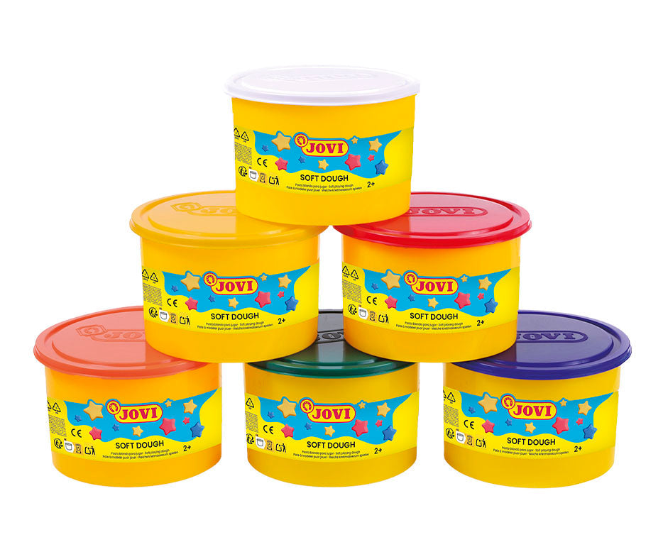 Меко тесто за моделиране JOVI Soft Dough 6 x 460 g