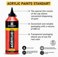 Металическа акрилна боя STANDART Kompozit 500 ml — изображение 3