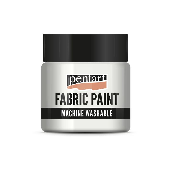 Pentart Метална боя за текстил 50 ml – перлено бяло