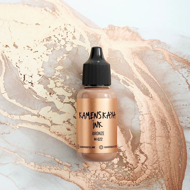 Метално алкохолно мастило KAMENSKAYA 15ml – M-022 бронз