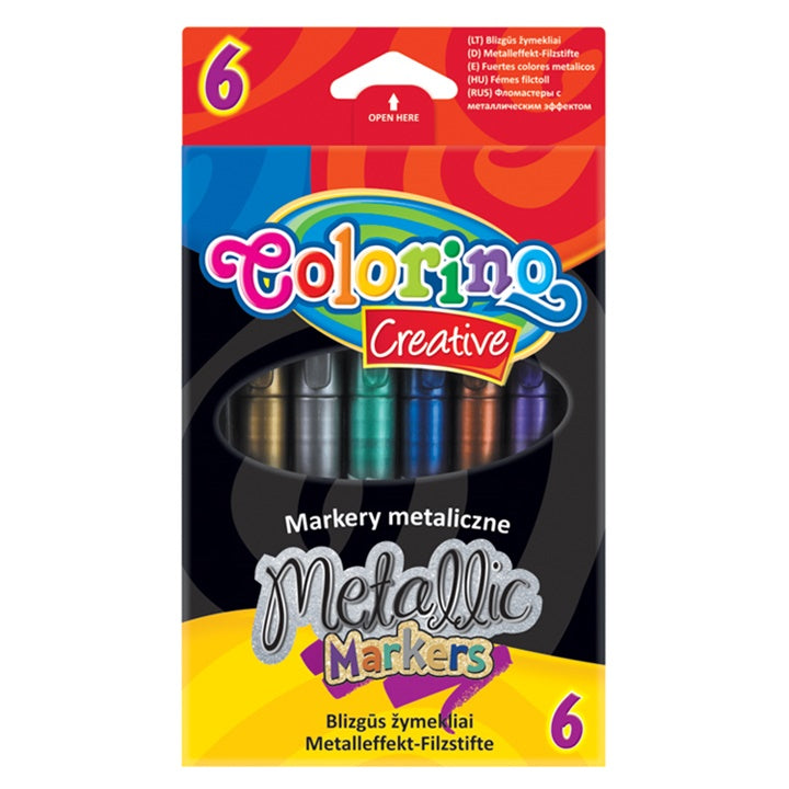 Метални маркери Colorino 6 бр. — изображение 1