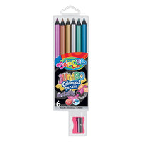 Метални моливи JUMBO Colorino с острилка, опаковка от 6 — изображение 1