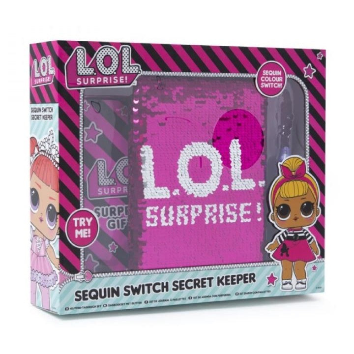 Мини пайетен тефтер LOL surprise с UV химикал — изображение 1