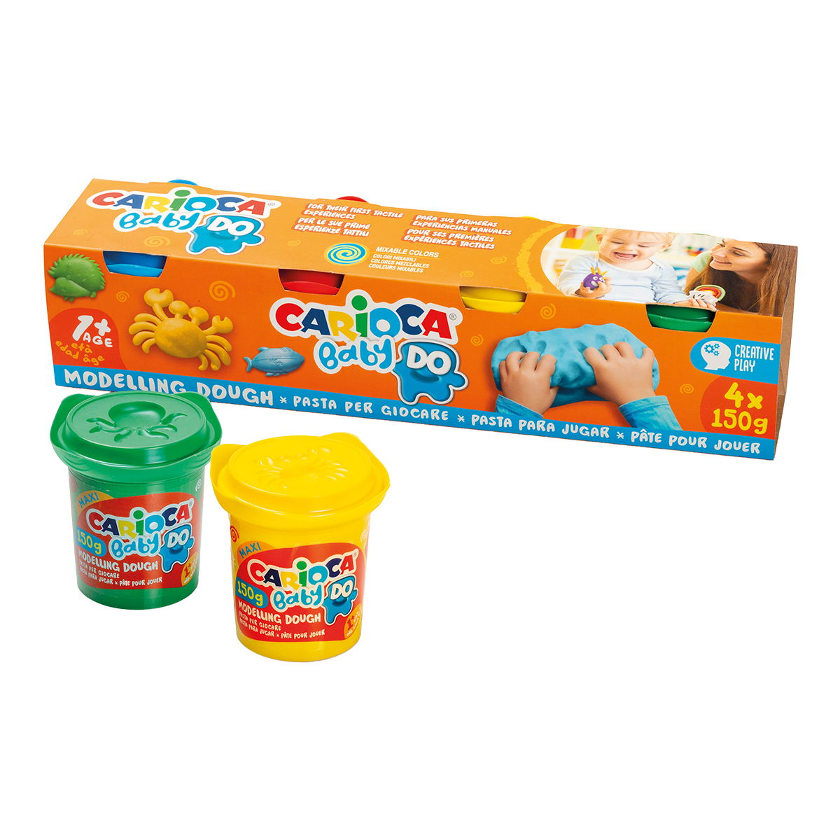 Моделин Carioca Baby Do 1+, 150 g, микс от цветове