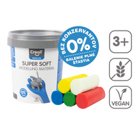Моделин Creall Super soft 5 × 90 g в кофичка, микс от цветове