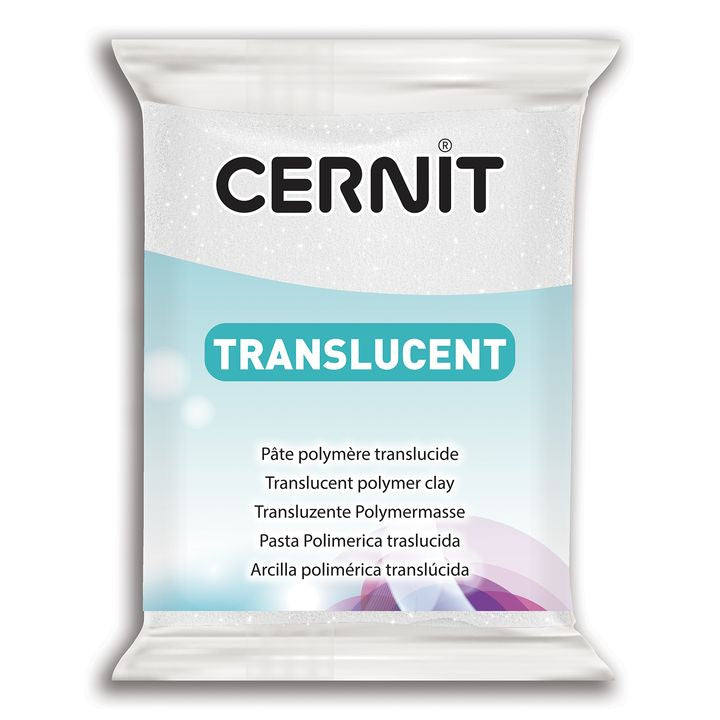 Маса за моделиране Cernit TRANSLUCENT 56g – бял блясък