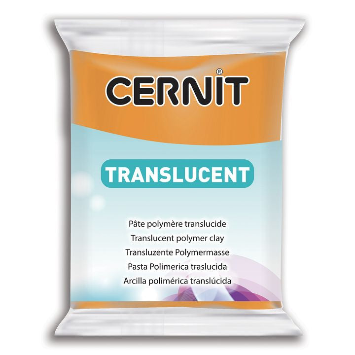 Маса за моделиране Cernit TRANSLUCENT 56g – Оранжево
