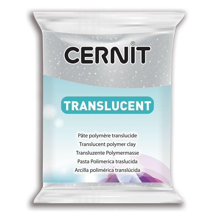 Маса за моделиране Cernit TRANSLUCENT 56g – сребърен блясък