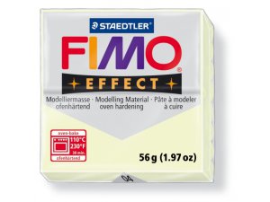 Глина за моделиране FIMO Ефект термично обработена - 56 г – Фосфорен ефект
