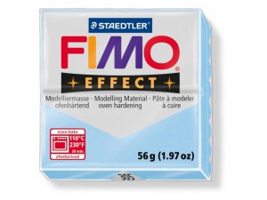Глина за моделиране FIMO Ефект термично обработена - 56 г – пастелно светлосиня