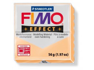 Глина за моделиране FIMO Ефект термично обработена - 56 г – пастелно портокалова