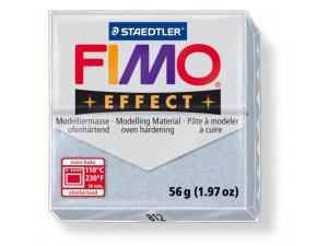 Глина за моделиране FIMO Ефект термично обработена - 56 г – сребърна