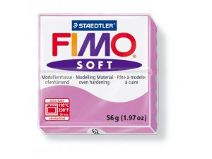 Глина за моделиране FIMO Soft термична обработка - 56 г – светло люлякова