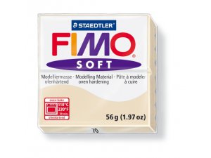 Глина за моделиране FIMO Soft термична обработка - 56 г – беж