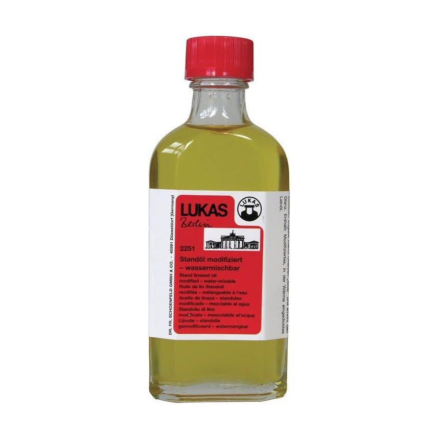 Модифицирано полимеризирано ленено масло (stand oil) LUKAS Berlin за маслени бои 125 ml