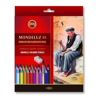 Моливи за акварел Mondeluz / 48 бр. — изображение 1