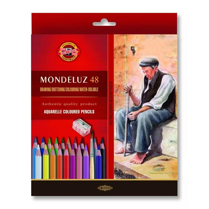Моливи за акварел Mondeluz / 48 бр. — изображение 1
