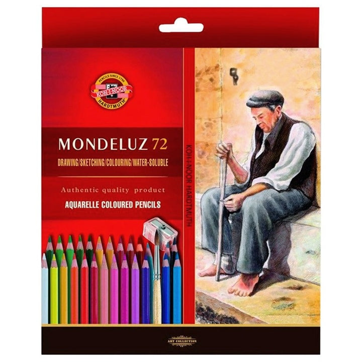 Моливи за акварел Mondeluz / 72 бр. — изображение 1