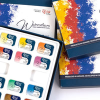 Монопигментирани акварелни бои ROSA Gallery 12x2,5 ml — изображение 3