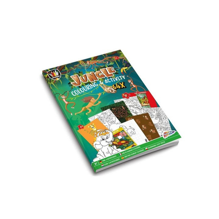 MOXY Книга за оцветяване и занимания с джунглата A4 64 страници — изображение 1