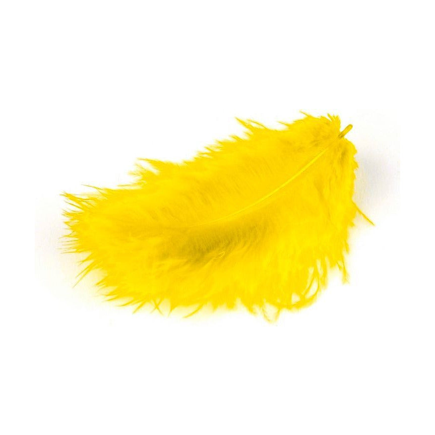 MARABU пера 10/12cm 17бр – žlté