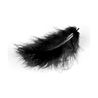 MARABU пера 10/12cm 17бр – čierne
