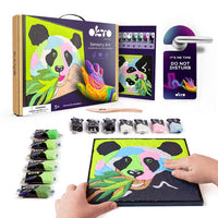OKTO самовтвърдяваща се живопис 30 x 30 cm Panda — изображение 2