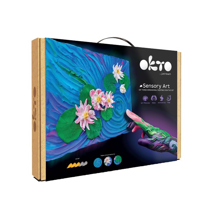 OKTO Творчески 3D комплект "Водни лилии" 30 x 40 cm — изображение 1
