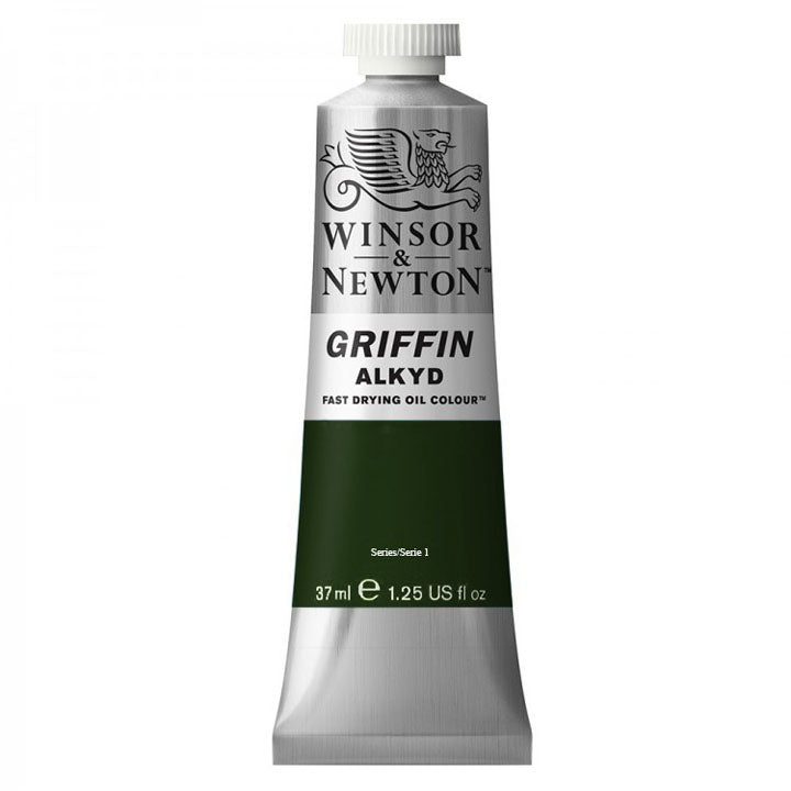 Маслена боя бързосъхнеща Winsor & Newton Griffin Alkyd 37 ml – Permanent Sap Green