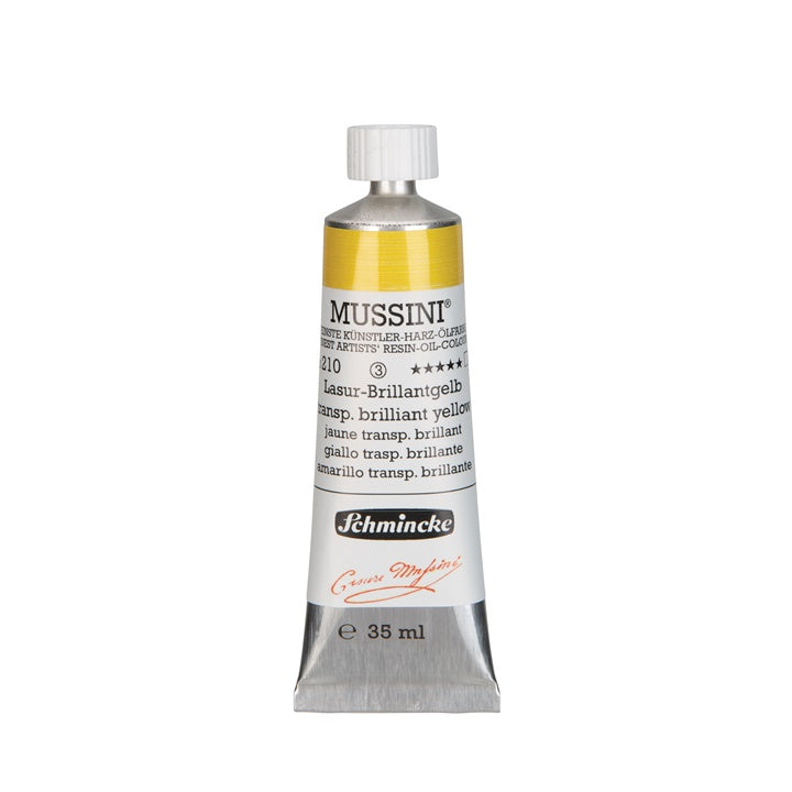 Маслени бои Schmincke MUSSINI 35 ml – 210 Брилянтно Жълто Прозрачно