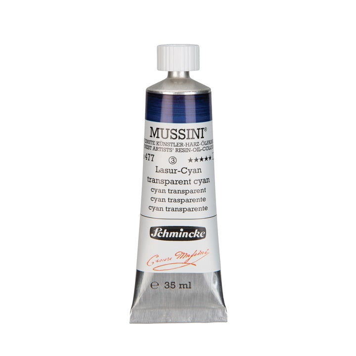 Маслени бои Schmincke MUSSINI 35 ml – 477 циан прозрачен