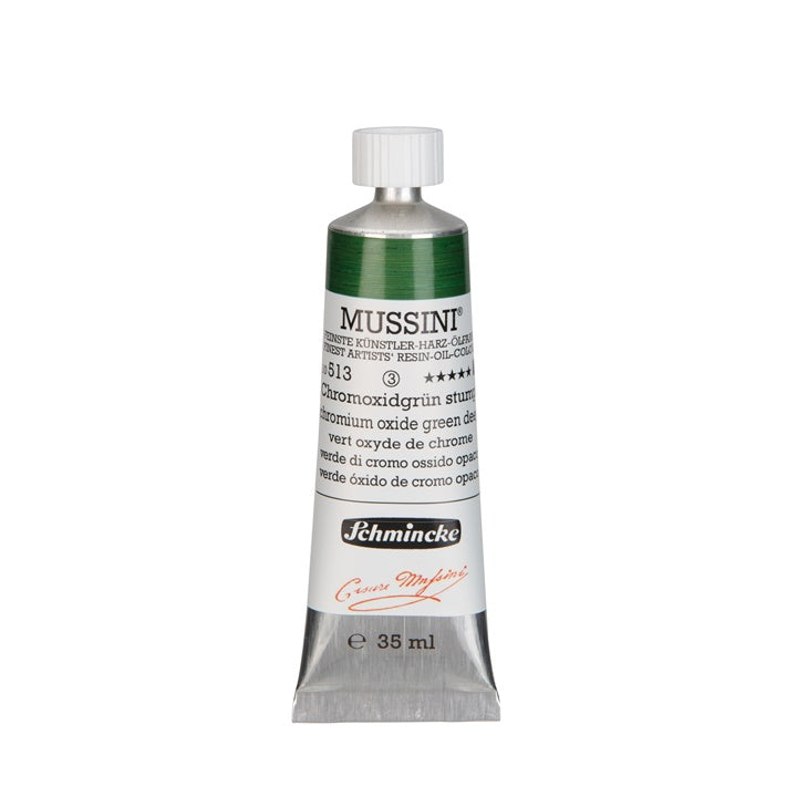 Маслени бои Schmincke MUSSINI 35 ml – 513 Хромов оксид зелено тъмно