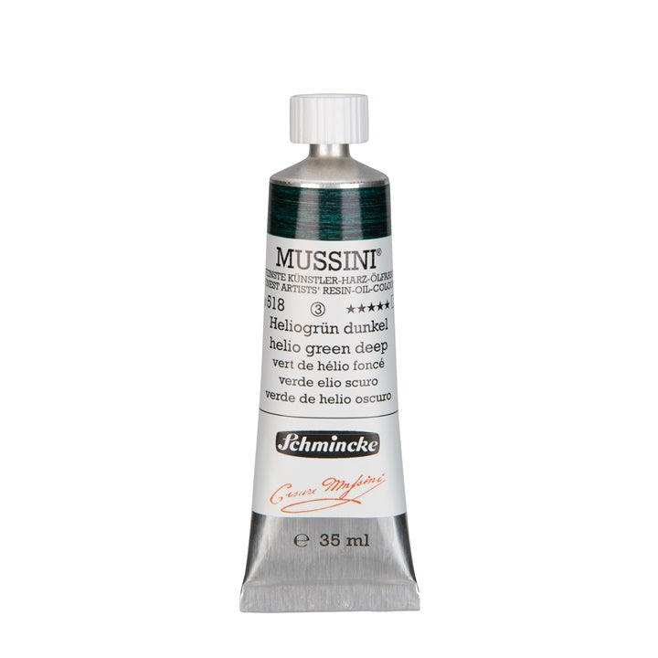 Маслени бои Schmincke MUSSINI 35 ml – 518 Хелио зелено тъмно