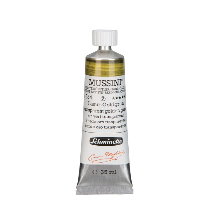 Маслени бои Schmincke MUSSINI 35 ml – 534 златистозелен прозрачен