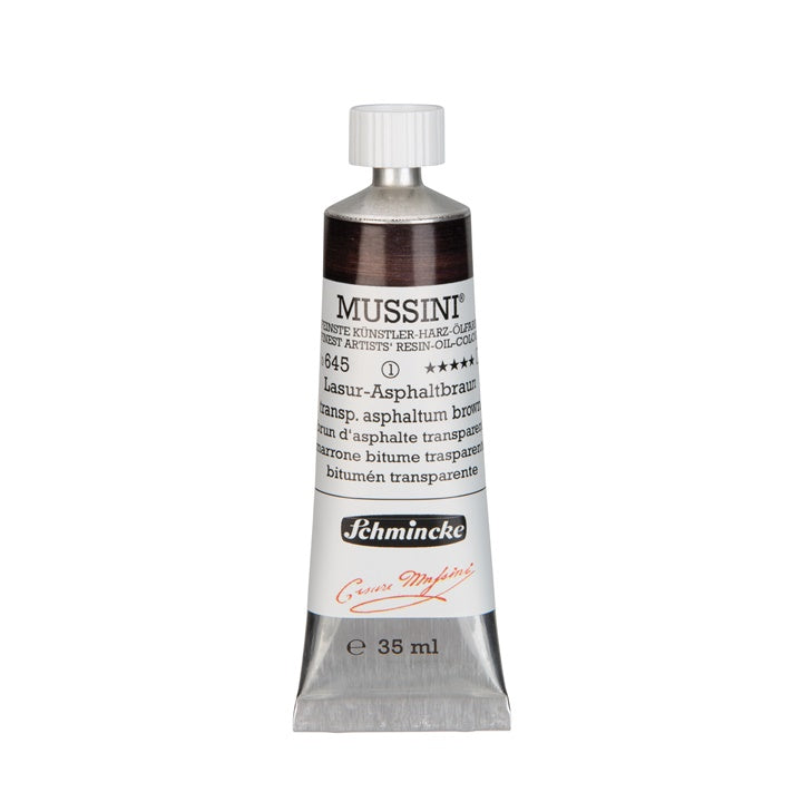 Маслени бои Schmincke MUSSINI 35 ml – 645 Асфалтово кафяво прозрачно