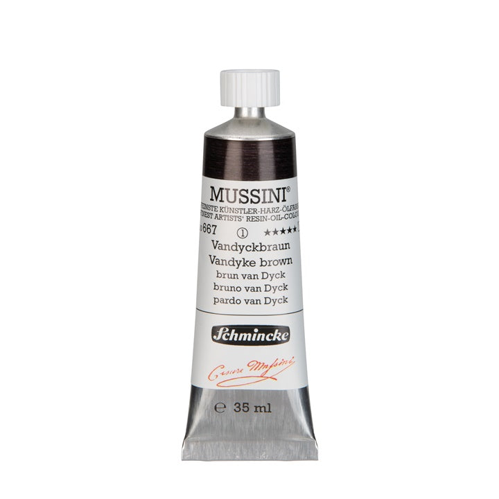 Маслени бои Schmincke MUSSINI 35 ml – 667 Вандийк кафяво