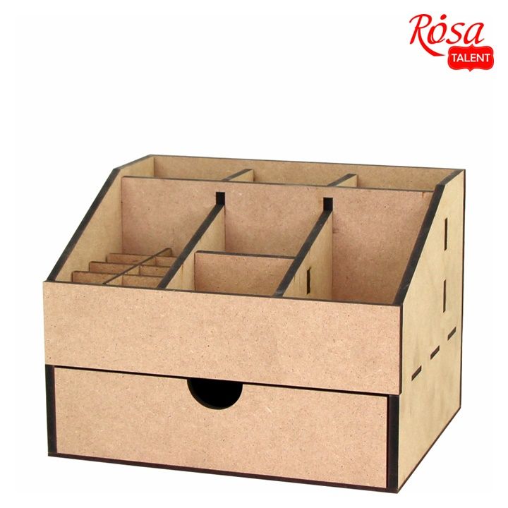 Органайзер от MDF с 1 чекмедже ROSA TALENT 22.5x18x16.5 cm — изображение 1