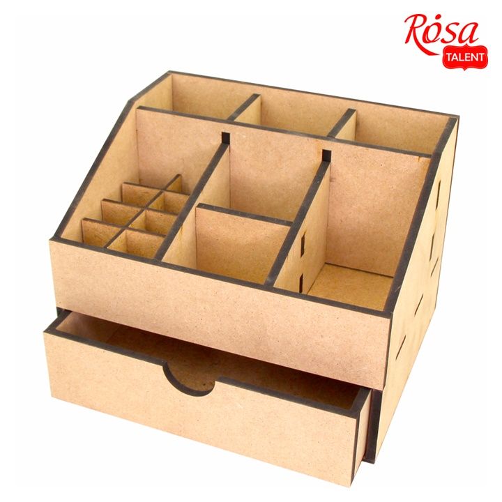 Органайзер от MDF с 1 чекмедже ROSA TALENT 22.5x18x16.5 cm — изображение 2