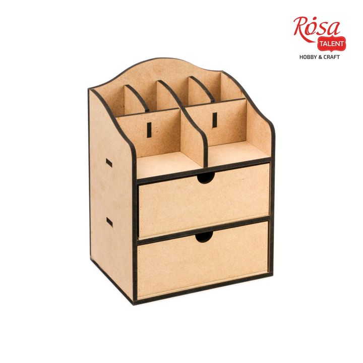 Органайзер от МДФ - скрин с 2 чекмеджета ROSA TALENT 20х15х26 cm — изображение 1