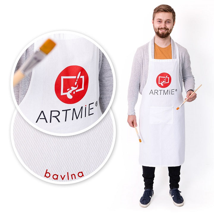 Памучна престилка ARTMIE - бяла — изображение 1