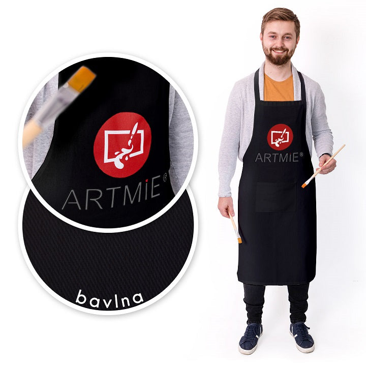 Памучна престилка ARTMIE - черна — изображение 1