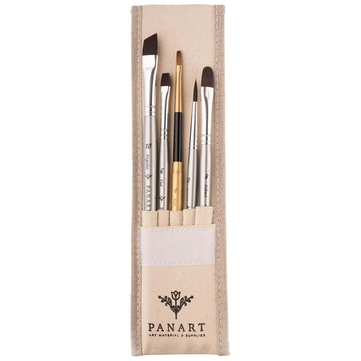 PanArt ATL-02 Комплект от 5 четки в памучен калъф — изображение 1
