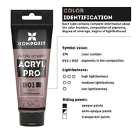 Пастелна акрилна боя ACRYL PRO ART Composite 75 ml — изображение 22