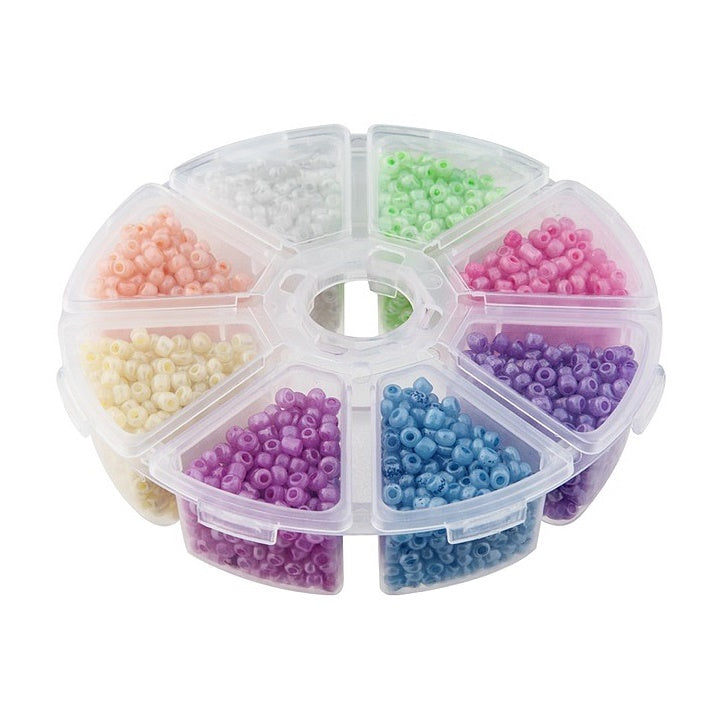 Пастелни мъниста за декорация 8 x 15 g — изображение 1