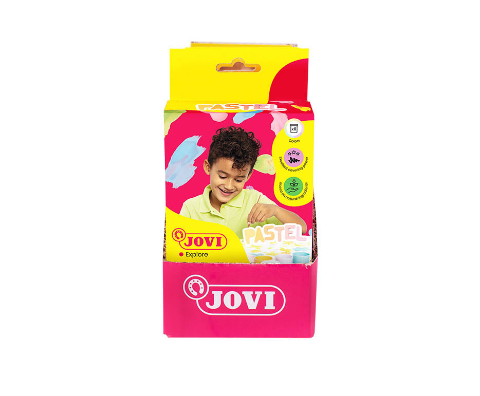 Пастелни темперни бои JOVI Premium 6 x 35 ml с четка