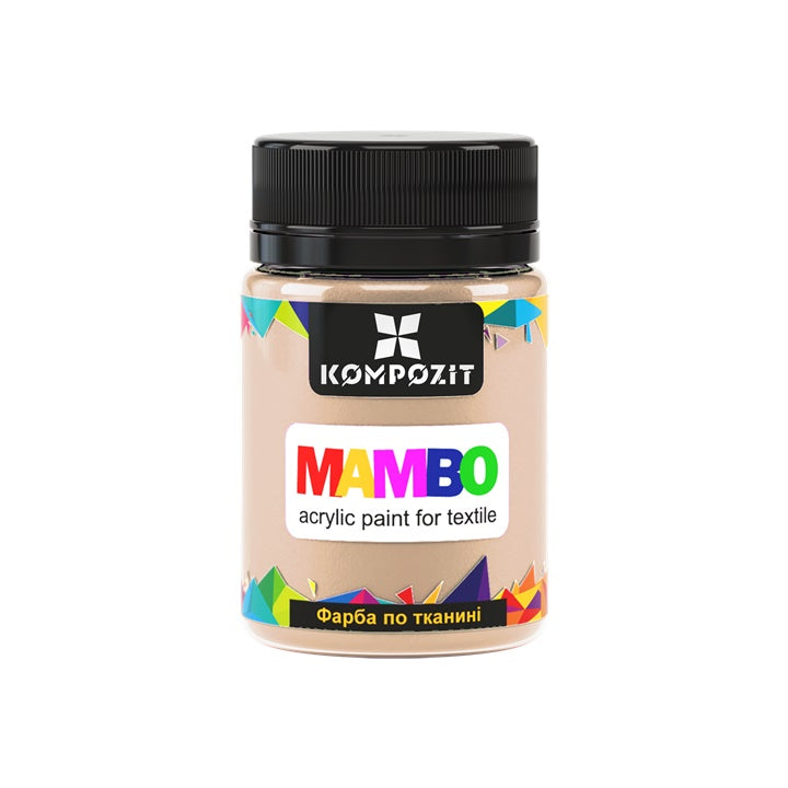 MAMBO Пастелна акрилна боя за текстил и кожа 50ml – 102 ванилия
